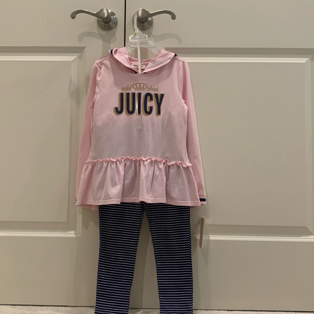 Brand new/ with tags/girls Juicy set / hoodie and pants / size 6
